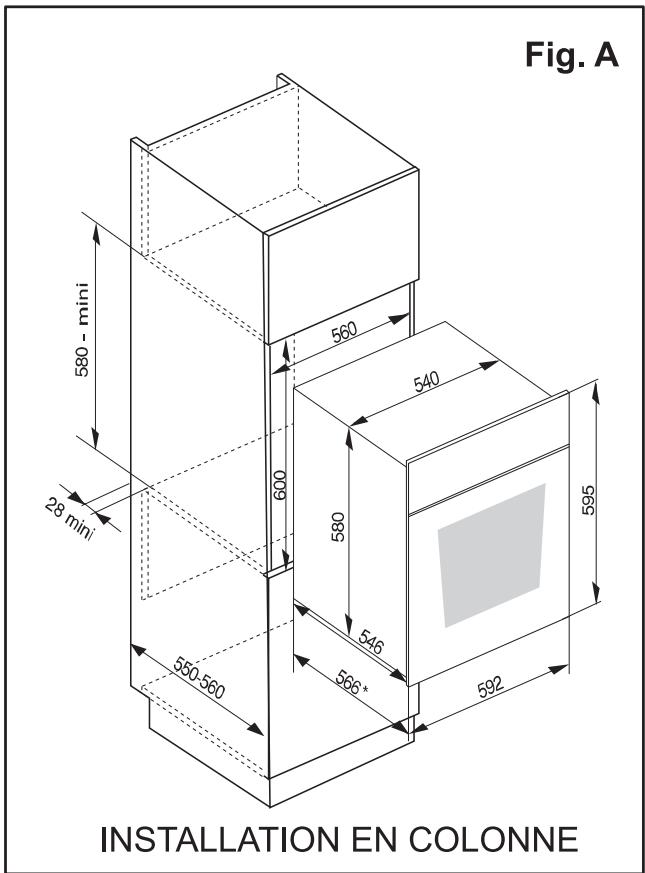 ARTHUR MARTIN FE 6430 X INOX - Mise en place de l'appareil - 1