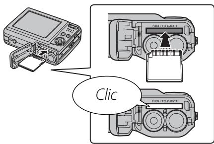 FUJIFILM FINEPIX A 180 - Insertion d'une carte mémoire - 2