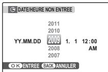 FUJIFILM FINEPIX A 180 - Régler la date et l'heure. - 1