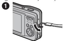 FUJIFILM FINEPIX A 180 - Fixation de la dragonne - 1