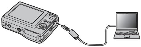 FUJIFILM FINEPIX A 180 - Raccordement de l'appareil photo - 1