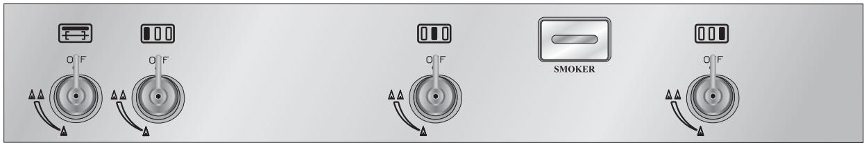 SMEG BQ61TC - LE BANDEAU DE COMMANDES - 5