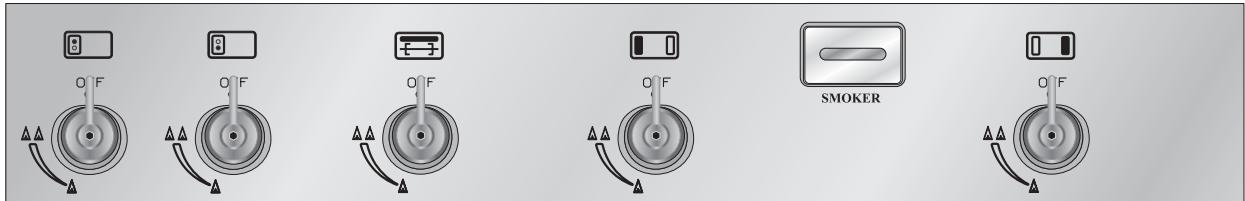 SMEG BQ61TC - LE BANDEAU DE COMMANDES - 3