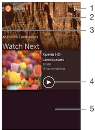SONY Z3 COMP NOIR - Regarder des videos dans l'application Films - 1