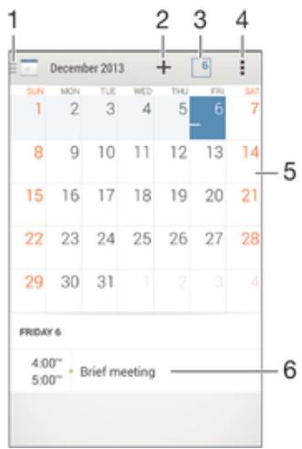 SONY Z3 COMP NOIR - Calendrier - 2