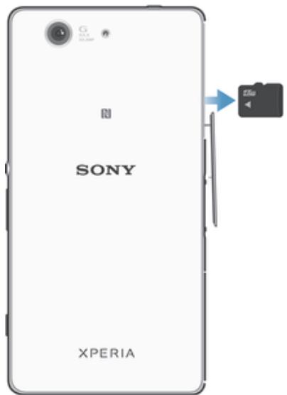 SONY Z3 COMP NOIR - Pour insérer une carte mémoire - 2