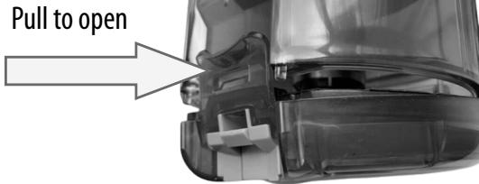 TECNO LECTVCH150 - Emptying the Dust Cup / Cleaning the Filter - 3