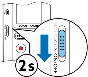 PHILIPS DVT1160FR - Allumer et éteindre l'appareil - 1