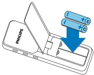 PHILIPS DVT1160FR - Insérer les piles ou accus - 3