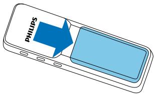 PHILIPS DVT1160FR - Insérer les piles ou accus - 1