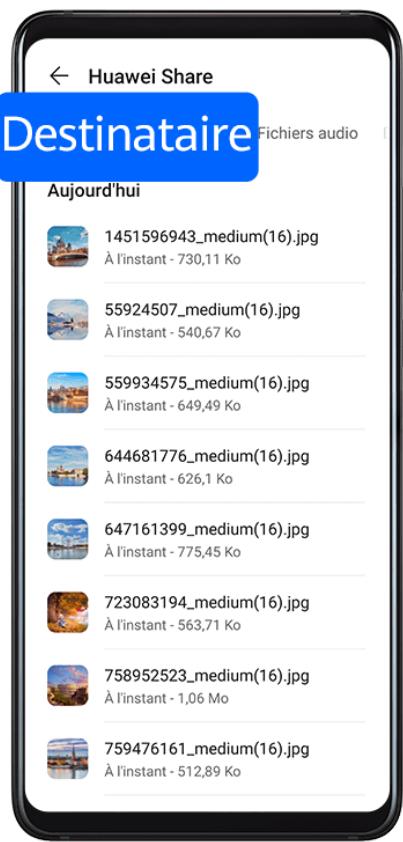 HUAWEI P40 PRO 256G GOLD 5G - Transférer rapidement des fichiers entre vos apparéils via Huawei Share - 11