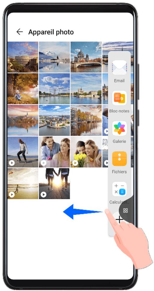 HUAWEI P40 PRO 256G GOLD 5G - Afficher la fenêtre flottante depuis le dock multi-fenêtres - 1
