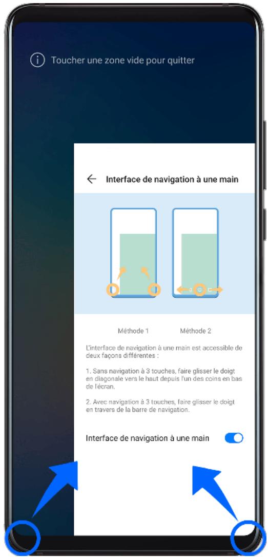 HUAWEI P40 PRO 256G GOLD 5G - Interface de navigation à une seule main - 1