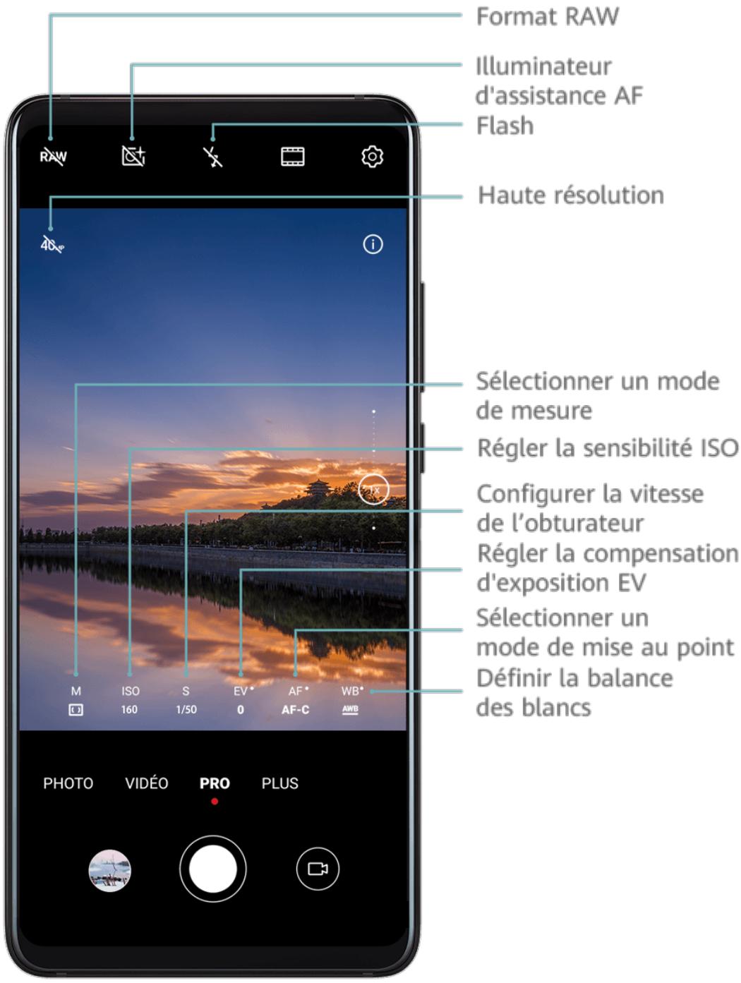 HUAWEI P40 PRO 256G GOLD 5G - Mode Pro - 1