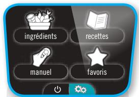 MOULINEX COOKEO - menu réglages - 1