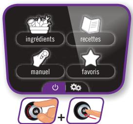 MOULINEX COOKEO - menu on /off - 1