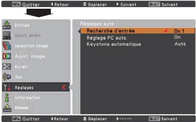 SANYO PLC-XR201 - Réglages auto - 3