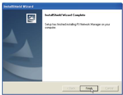 SANYO PLC-XR201 - Installation du PJ Network Manager - 5