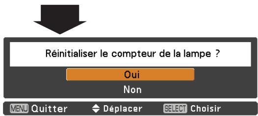 SANYO PLC-XR201 - Réinitialiser le compteur de la lampe - 2
