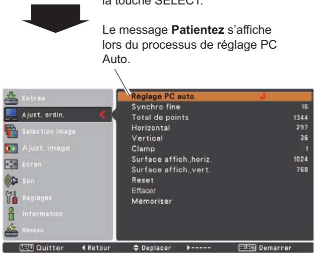 SANYO PLC-XR201 - Mémorisation des données de réglage - 2
