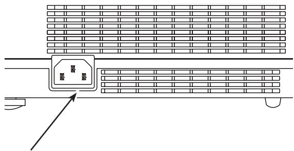 SANYO PLC-XR201 - Branchement du cordon d'alimentation secteur - 1