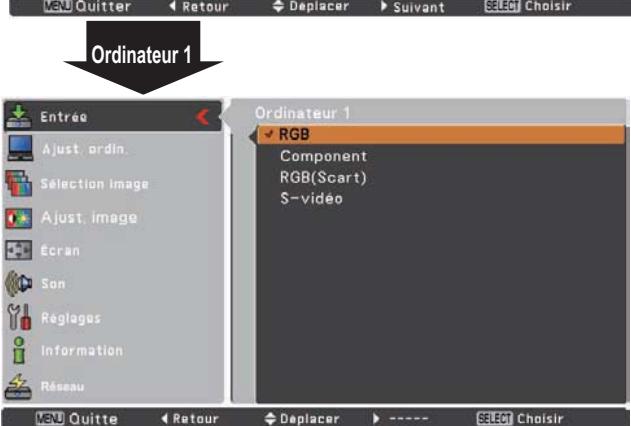 SANYO PLC-XR201 - Opération par Menu - 3