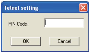 SANYO PLC-XR201 - Configuration du mot de passer de Telnet - 1
