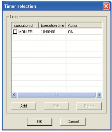 SANYO PLC-XR201 - Configuration de la minuterie pour les cibles - 1