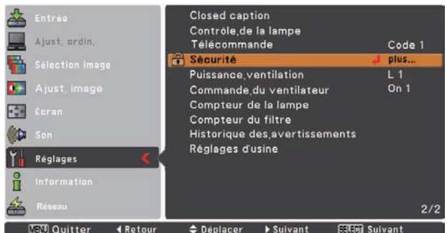 SANYO PLC-XR201 - Verrouillage - 1
