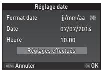 PENTAX K-S1BLEUJEAN - Réglage de la date et de l'heure - 3