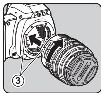 PENTAX K-S1BLEUJEAN - Montage d'un objectif - 2