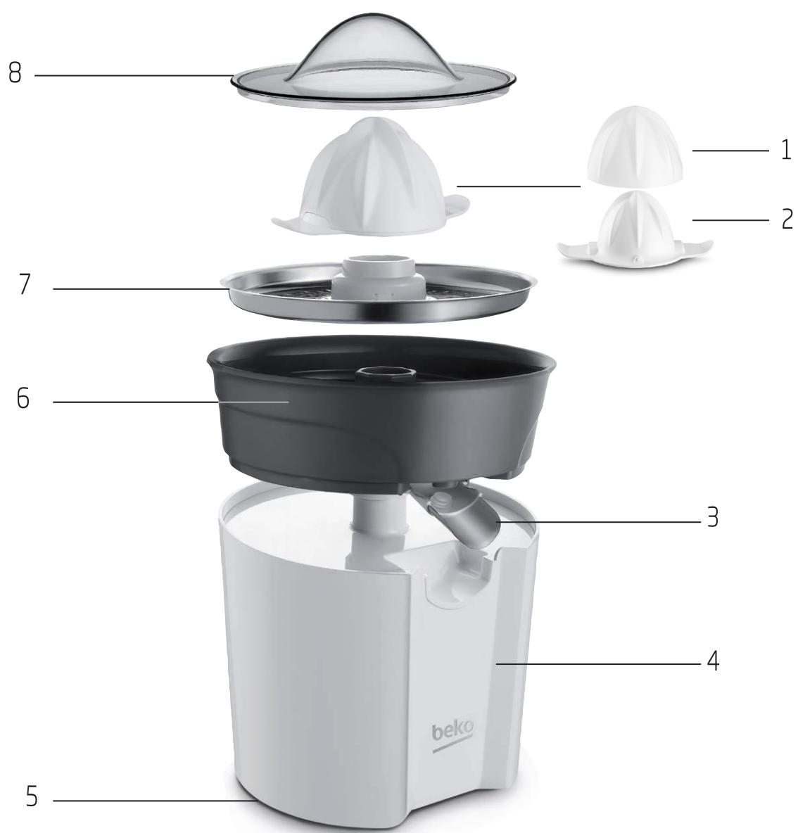 BEKO CiBG6040W - Vue d'ensemble - 1