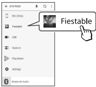 SONY COEURDECHAINEGTKPG10 - Lancez « Sony | Music Center » et téléchargez « Fiestable » - 1