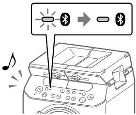 SONY COEURDECHAINEGTKPG10 - Vérifiez qu'une connexion BLUETOOTH a bien été établie. - 1