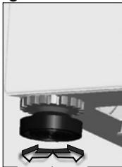 WESTLINE LLW 1207 - REGLAGE DES PIEDS - 2