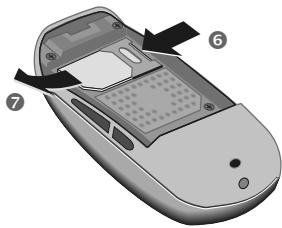 SIEMENS BA SL55.0XD - Retirer la carte SIM - 1