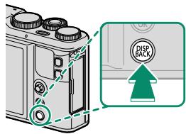 FUJIFILM XF10 - La touche DISP/BACK - 1