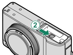 FUJIFILM XF10 - Fermez le couvercle du compartment de la batterie. - 3