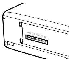 FUJIFILM XF10 - -Le nom (SSID) et le mot de passé de l'imprimante - 1
