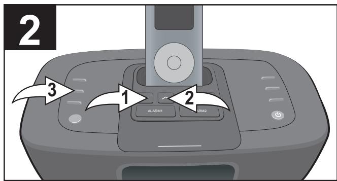 MEMOREX MI 4290P-BLK EU - RÉGLAGE DES SIX PRÉSELECTIONS RADIO - 2