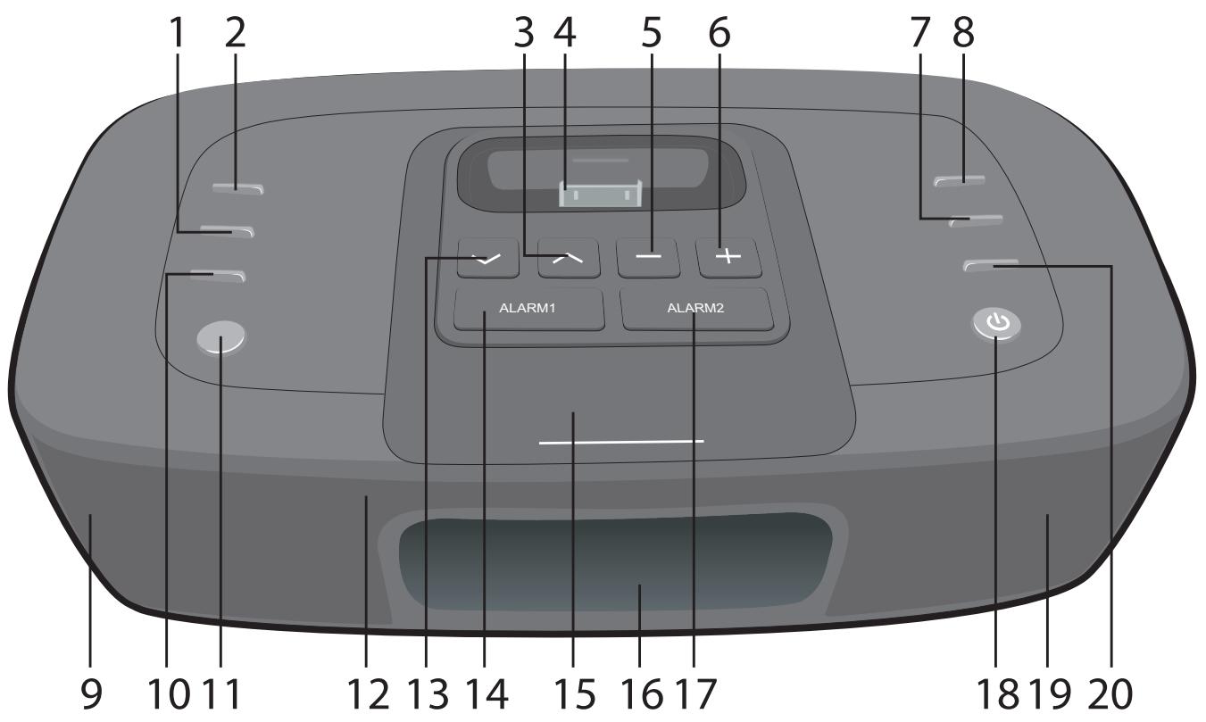 MEMOREX MI 4290P-BLK EU - FACE AVANT/DESSUS - 1