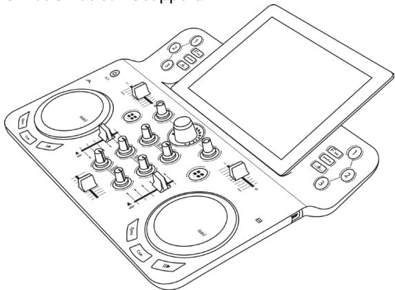 HERCULES DJCONTROLWAVE - Ne forcez pas sur le support, vous risqueriez de l'endommager. - 1