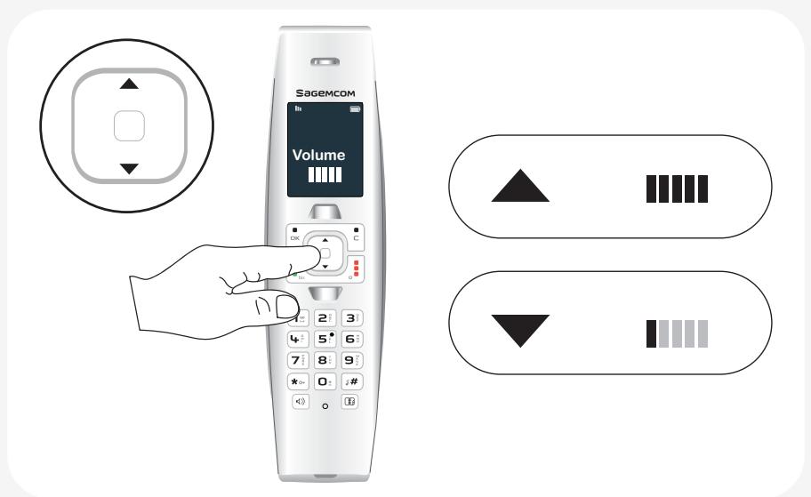 SAGEMCOM SiXTY2 - Ajuster le volume - 1