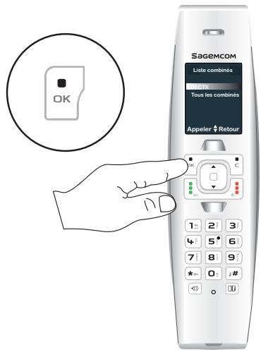 SAGEMCOM SiXTY2 - Appeler un autre combiné (intercom) - 3