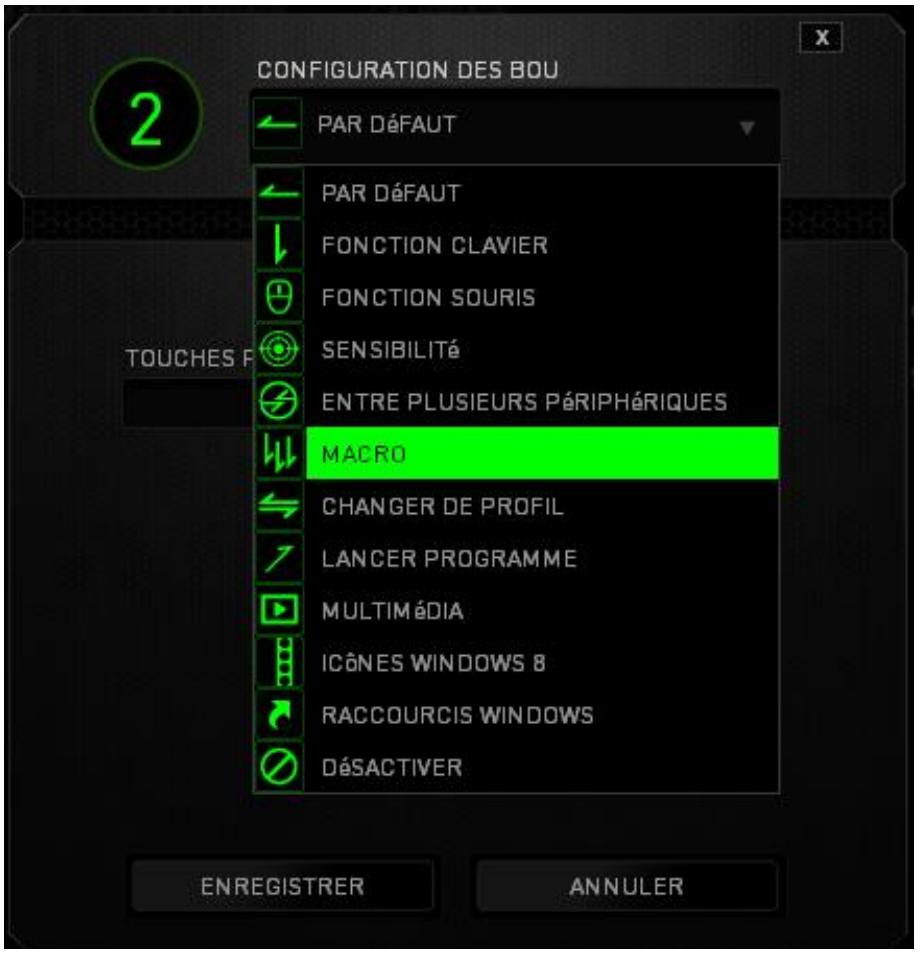 RAZER SOUNDMAMBA_NEW - MENU affectation des boutons - 1