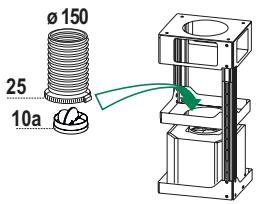 ROBLIN ICI CUBE 600-504100 - Branchement avec un tube de 120 - 1