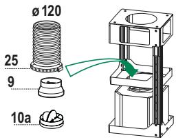 ROBLIN ICI CUBE 600-504100 - Branchement avec un tube de 120 - 2