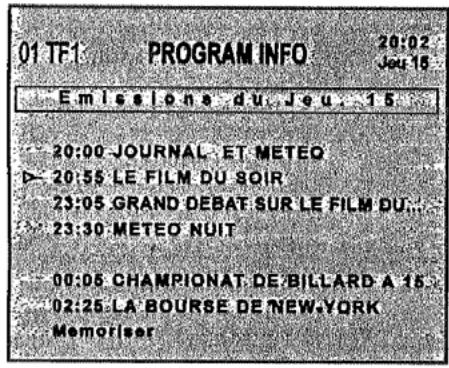 THOMSON 29 DF 45 EG - Program info (guide des programmes) - 1
