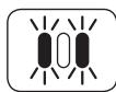 SHARK NC - Batteriindikatorlys på den händholdte støvsuger blinker. - 2