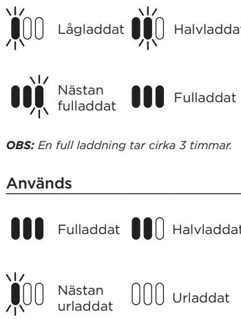 SHARK NC - LED-BATTERIETS STRÖM- OCH LADDNINGSINDIKATORER - 2